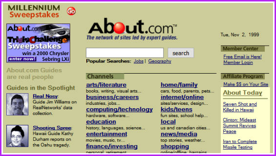 About.com screenshot.